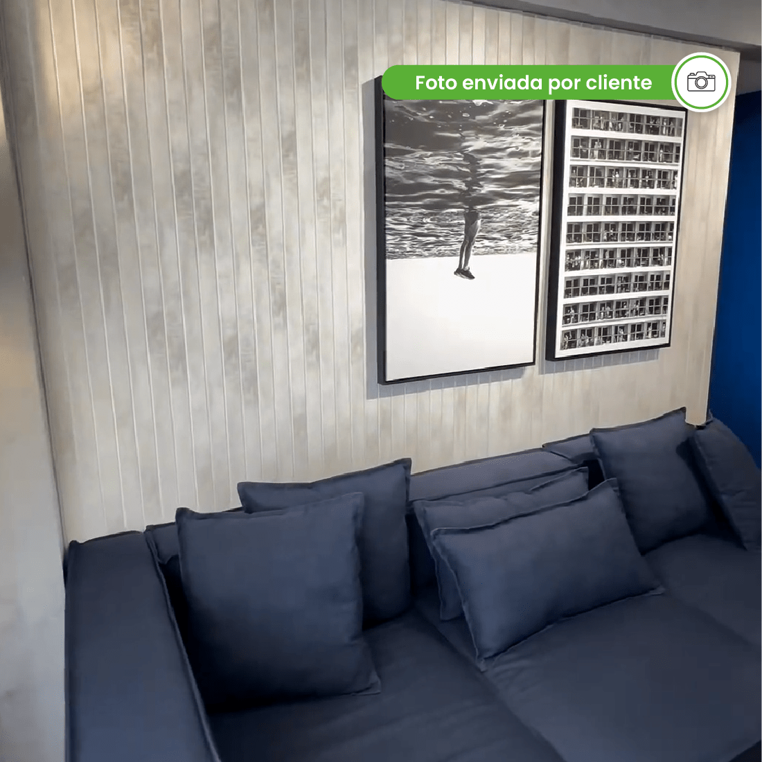 Painel Ripado Laminado de EVA Autocolante | Linha Urban+