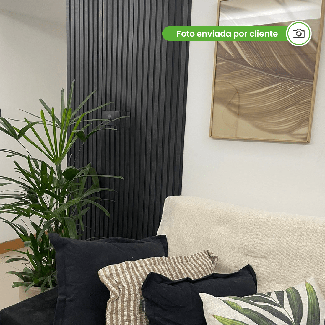 Painel Ripado Laminado de EVA Autocolante | Linha Urban+