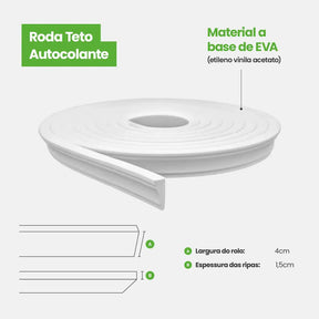 Roda Teto EVA Autocolante | RT403-Meu-Rodape--