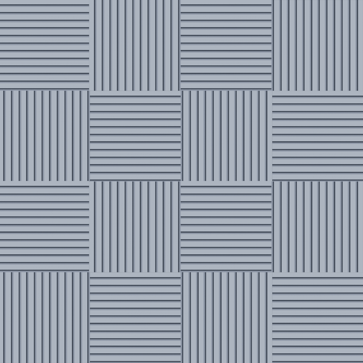 Paginação xadrez ripado multi play azul