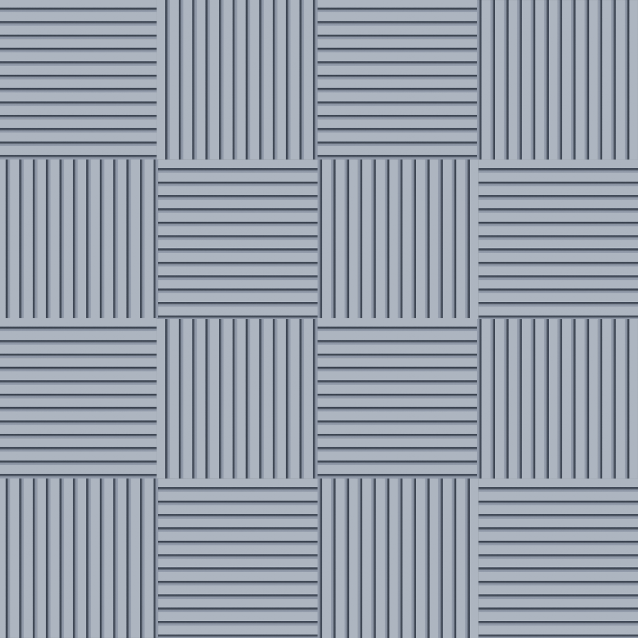 Paginação xadrez ripado multi play azul