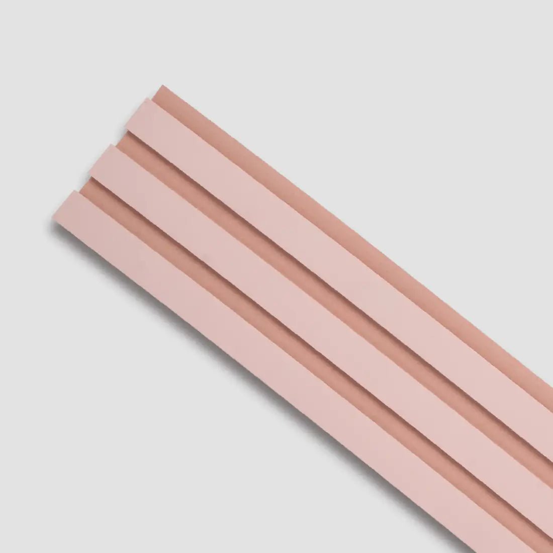 Kit Cabeceira Painel Ripado Autocolante | Linha Play-Meu-Rodape-Rosa / Solteiro 1m-173803
