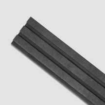 Meia Parede Ripada Autocolante Laminada | Linha Urban-Meu-Rodape-Black / 1.10m altura x 0.5m largura-175907