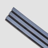 Kit Cabeceira Painel Ripado Autocolante | Linha Urban-Meu-Rodape-Blue / Solteiro 1m-176803