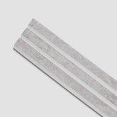 Kit Cabeceira Painel Ripado Autocolante | Linha Urban-Meu-Rodape-White / Solteiro 1m-177803