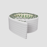 Painel Ripado Autocolante de EVA Branco | Linha SLIM - Meu Rodapé