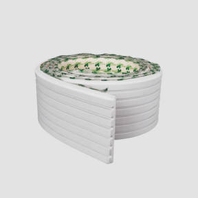 Painel Ripado Autocolante de EVA Branco | Linha SLIM