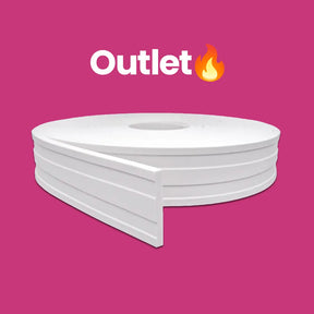 Rolo Boiserie Branco Rodameio Moldura de EVA Autocolante | RM16 | Outlet