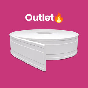 Rolo Boiserie Branco Rodameio Moldura de EVA Autocolante | RM16 | Outlet