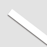 Painel Ripado de EVA Autocolante | RM43-Meu-Rodape-2.3 cm / Branco-280002