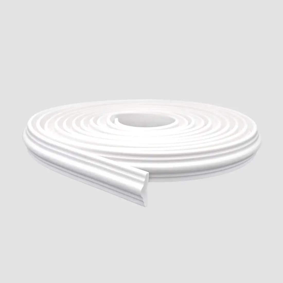 Boiserie Branco Rodameio Moldura de EVA Autocolante | RM61 Outlet-Meu-Rodape-3m / 3.8 cm-114251