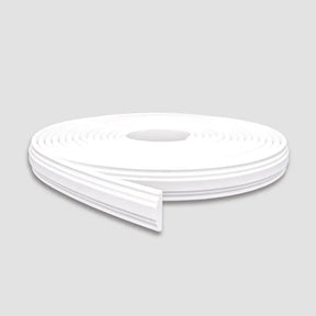 Boiserie Branco Rodameio Moldura de EVA Autocolante | RM610-Meu-Rodape-3.8 cm / Branco-4002