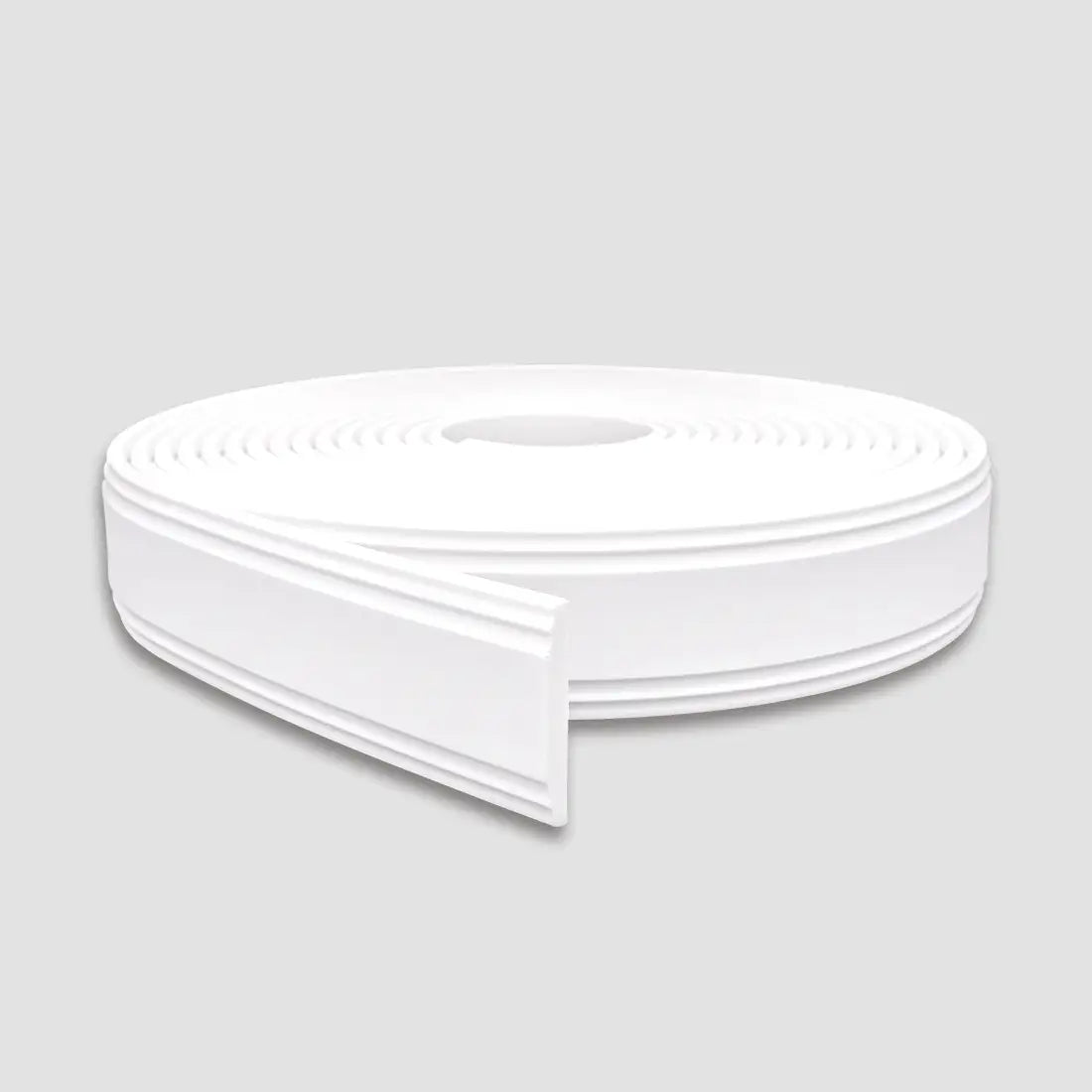 Boiserie Branco Rodameio Moldura de EVA Autocolante | RM610-Meu-Rodape-7 cm / Branco-5002