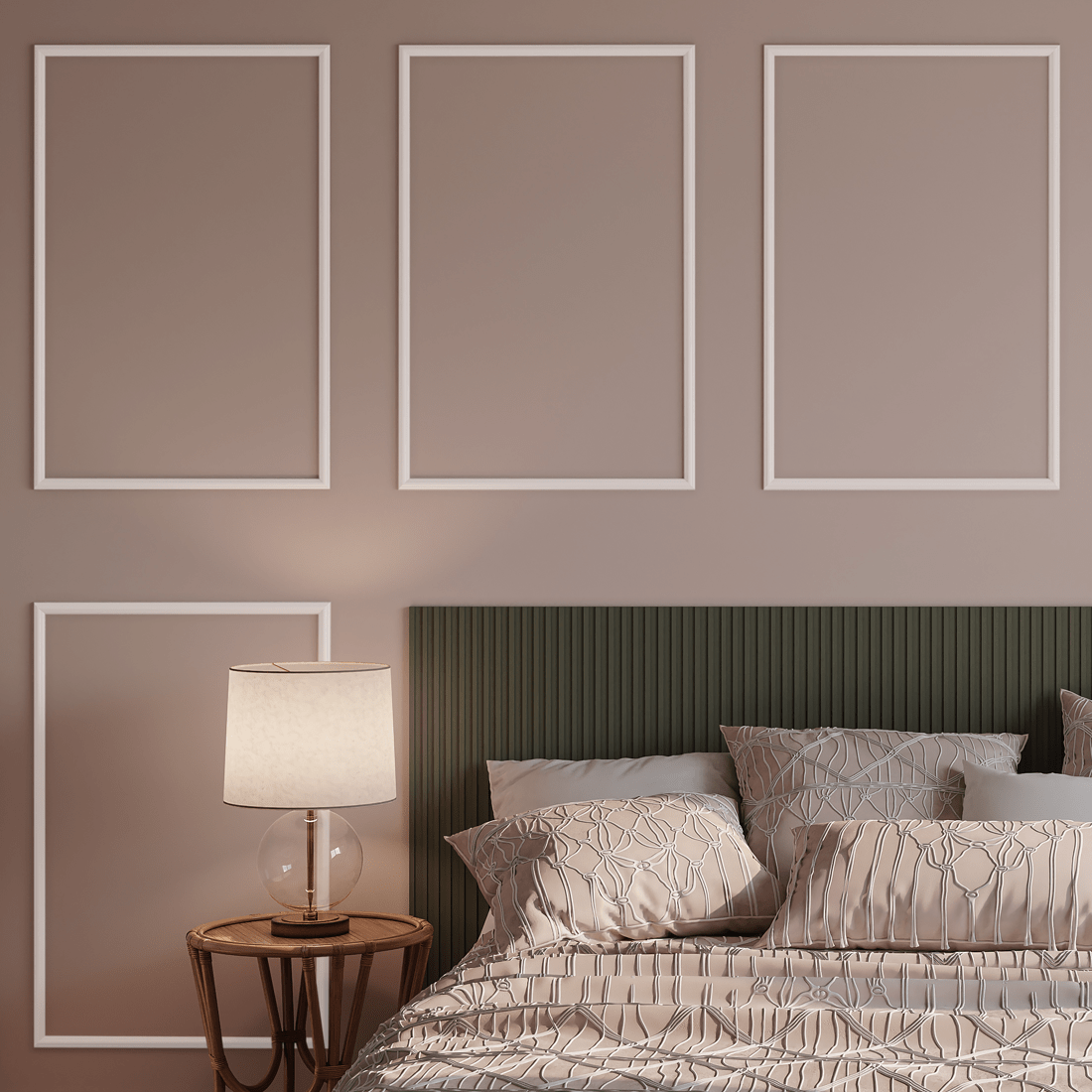 Boiserie Branco Rodameio Moldura de EVA Autocolante | RM61