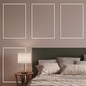 Boiserie Branco Rodameio Moldura de EVA Autocolante | RM61 - Meu Rodapé