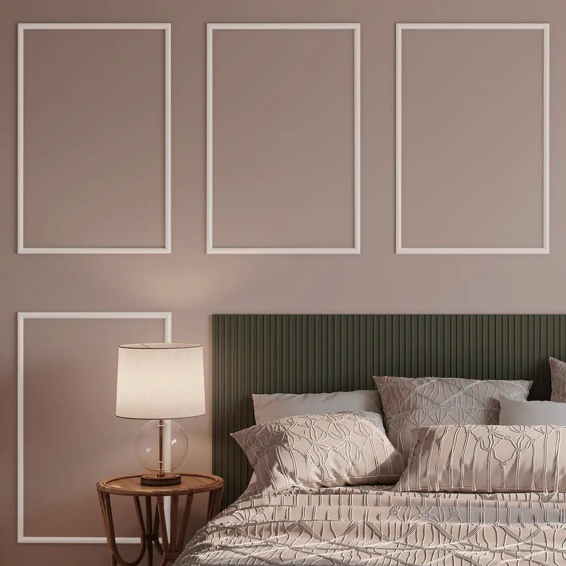 Boiserie Branco Rodameio Moldura de EVA Autocolante | RM61 Outlet-Meu-Rodape--