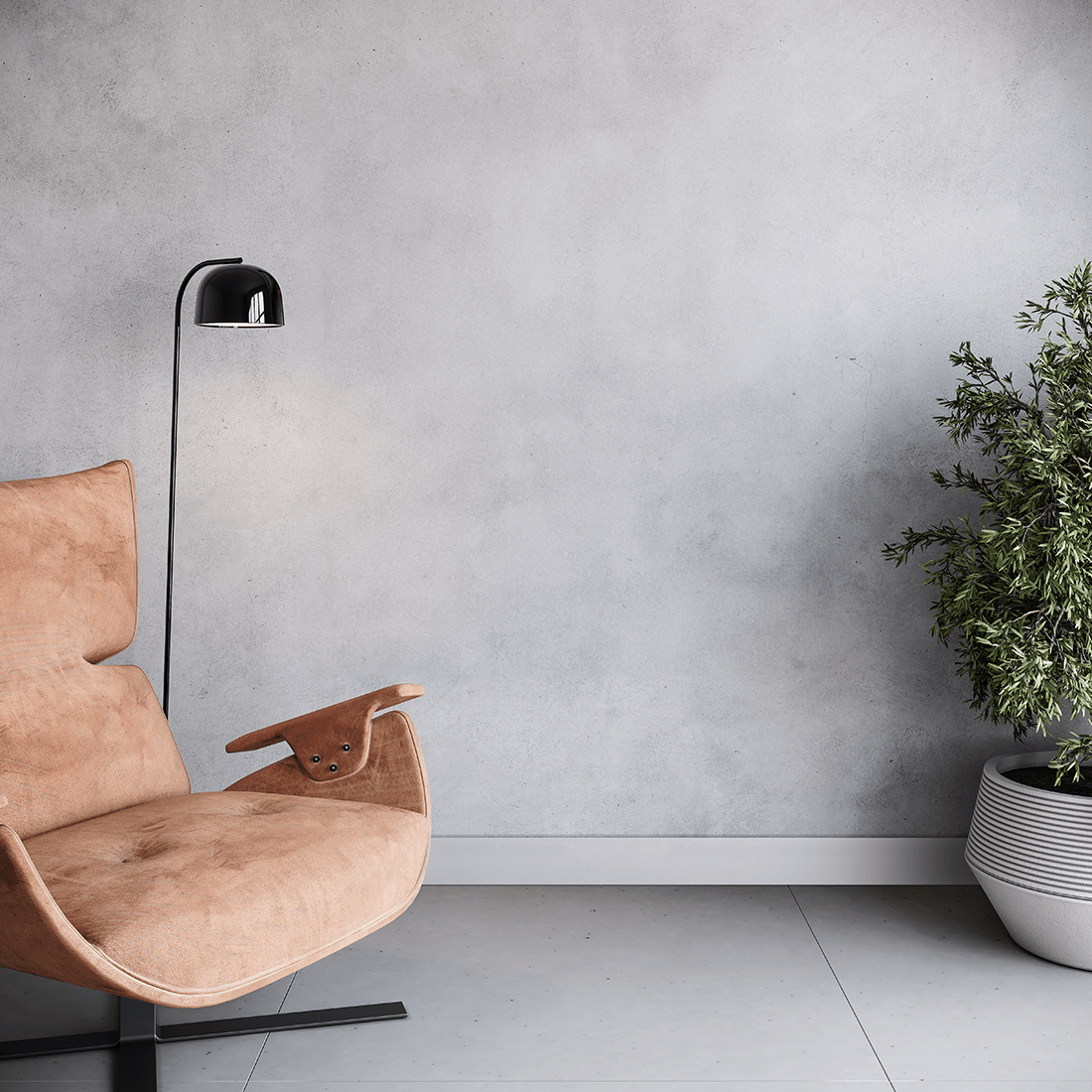 Rodapé de Poliestireno Frisado | Barra de 2 metros - Meu Rodapé