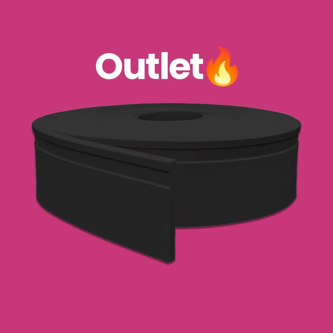 Rodapé Preto de EVA Autocolante | RP16 | OUTLET - Meu Rodapé