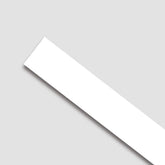 Painel Ripado de EVA Autocolante | RP43-Meu-Rodape-5cm / 1 cm / Branco-13002