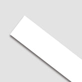Painel Ripado de EVA Autocolante | RP43-Meu-Rodape-7cm / 1 cm / Branco-14002