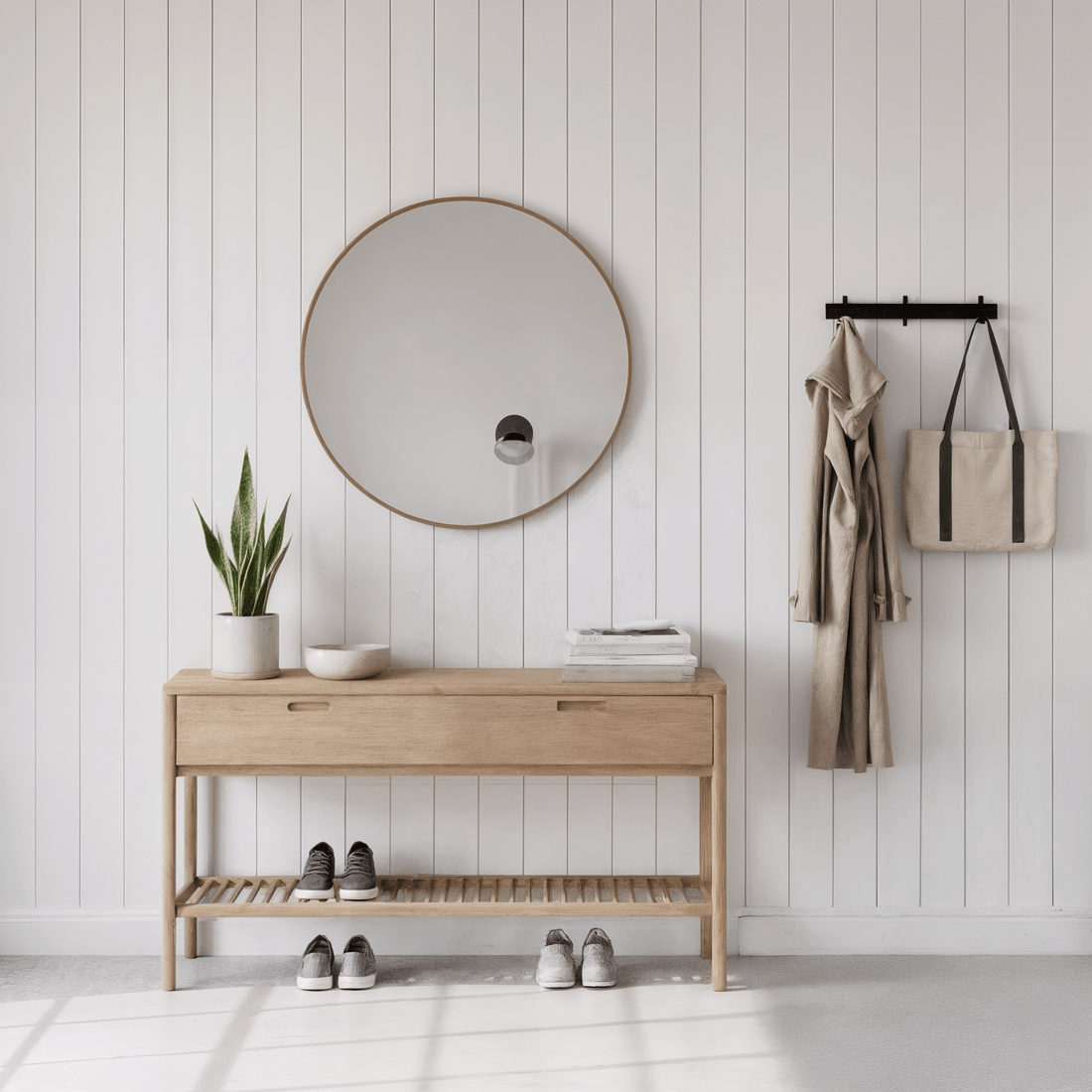 Parede de Shiplap Branco