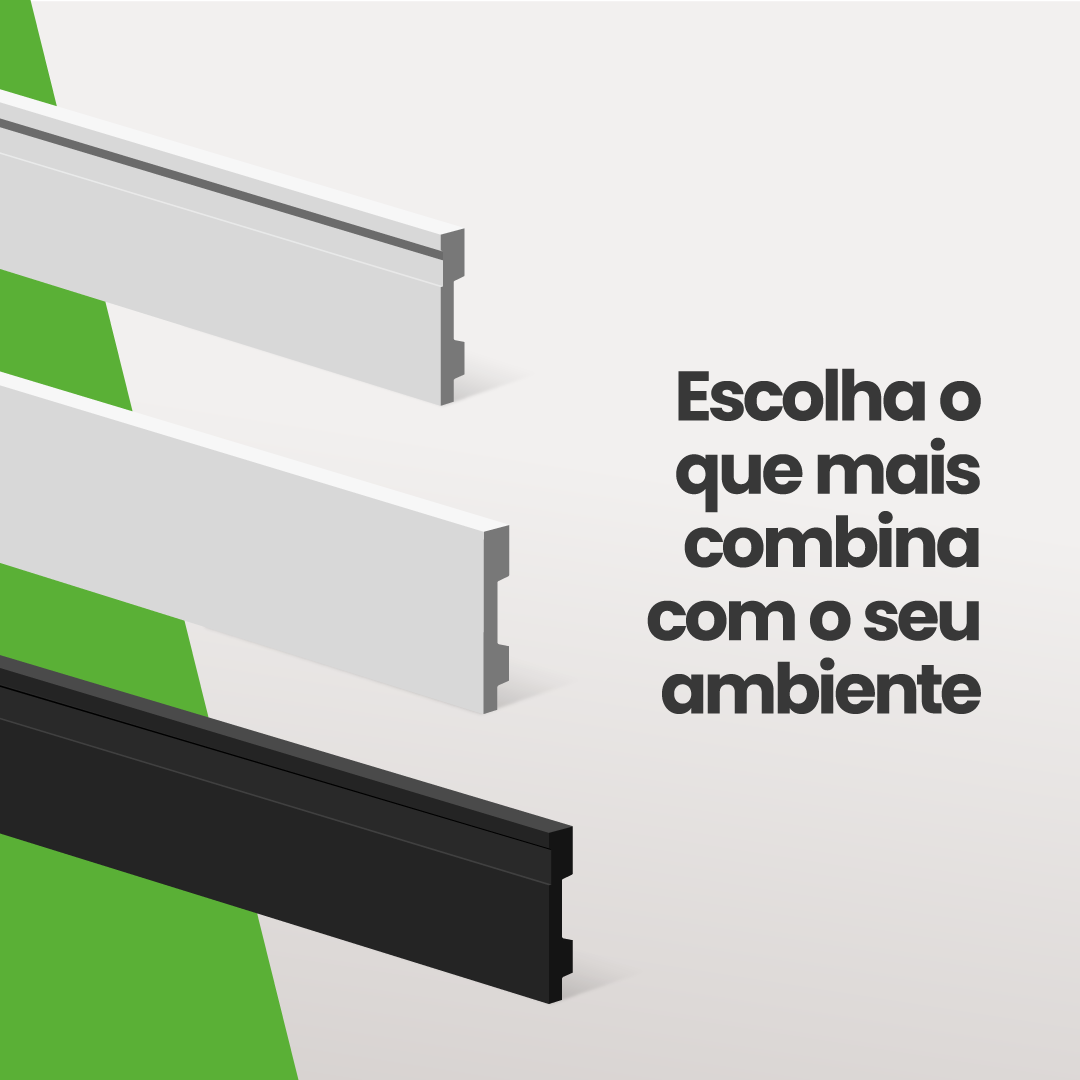 Rodapé de Poliestireno Frisado | Barra de 1.8 metros