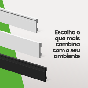 Rodapé de Poliestireno Frisado | Barra de 1.8 metros