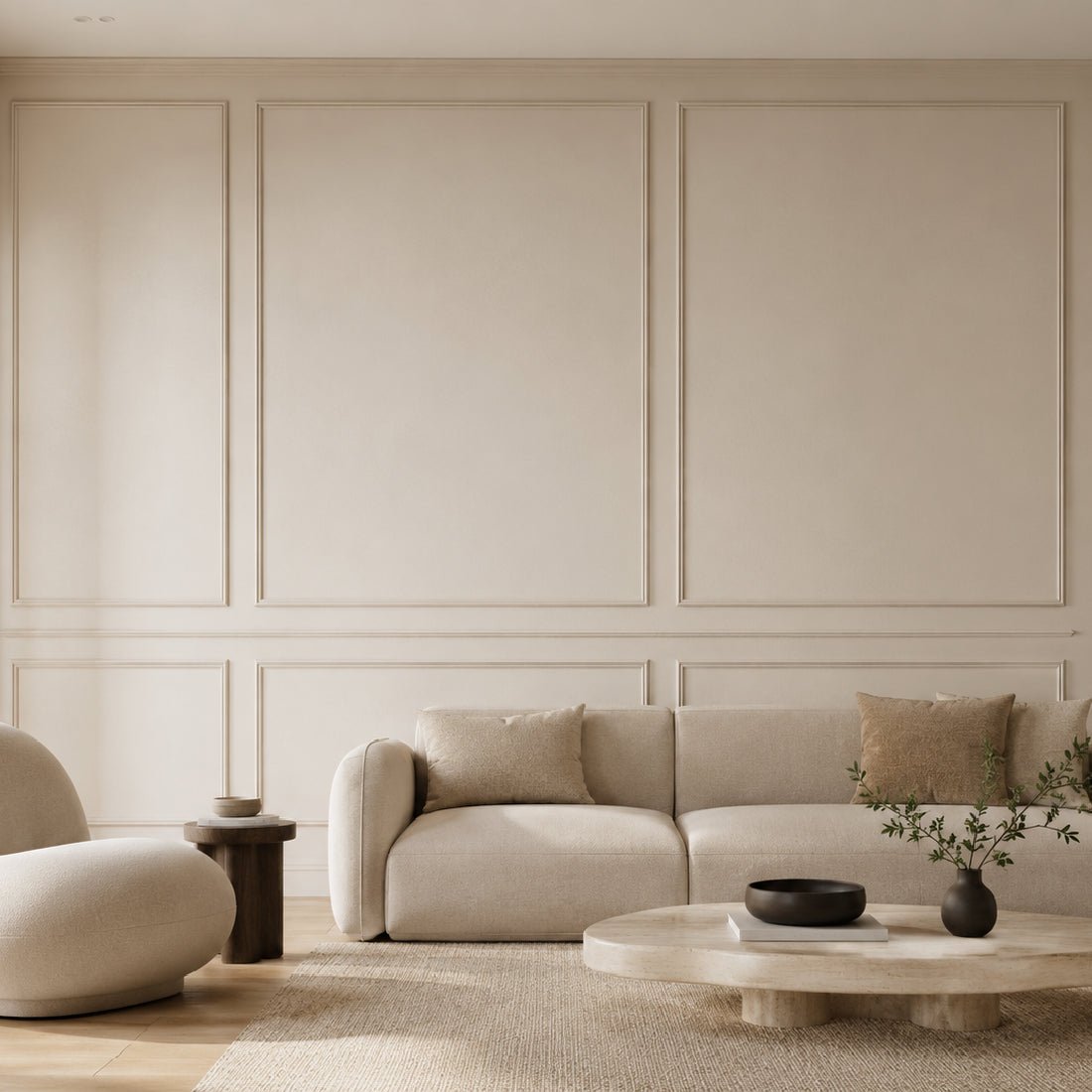 Boiserie Branco Rodameio Moldura de EVA Autocolante | RM61 - Meu Rodapé
