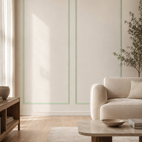 Boiserie Branco Rodameio Moldura de EVA Autocolante | RM61 - Meu Rodapé