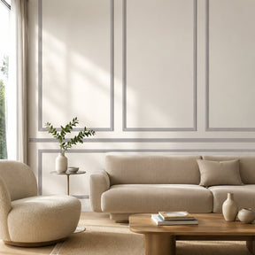 Boiserie Branco Rodameio Moldura de EVA Autocolante | RM61 - Meu Rodapé