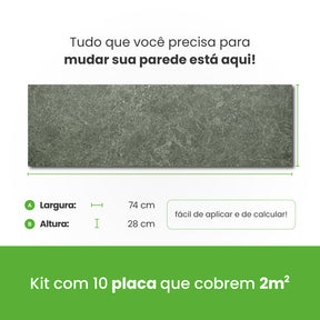 Revestimento Autocolante Coleção Pedras Formato Placa