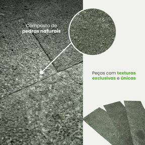 Revestimento Autocolante Coleção Pedras Formato Placa - Meu Rodapé