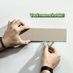 Revestimento Tijolinho Autocolante em Pedra Flexível-Meu-Rodape--