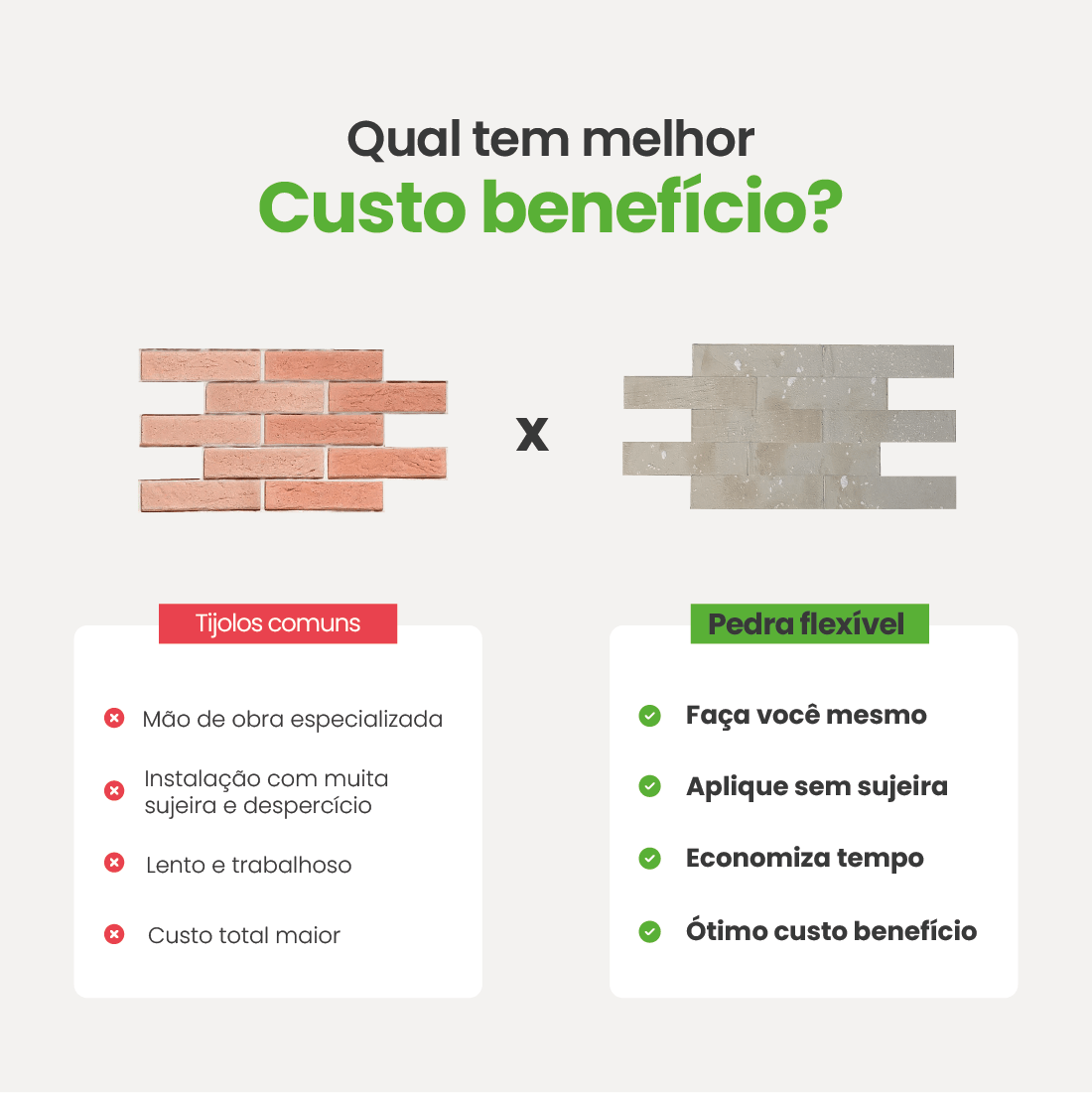 Revestimento Pedra Flexível Autocolante | Linha Petra - Meu Rodapé