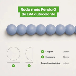 Rodameio Pérola em EVA Autocolante-Meu-Rodape--
