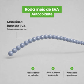 Rodameio Pérola em EVA Autocolante