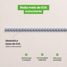 Rodameio Pérola em EVA Autocolante