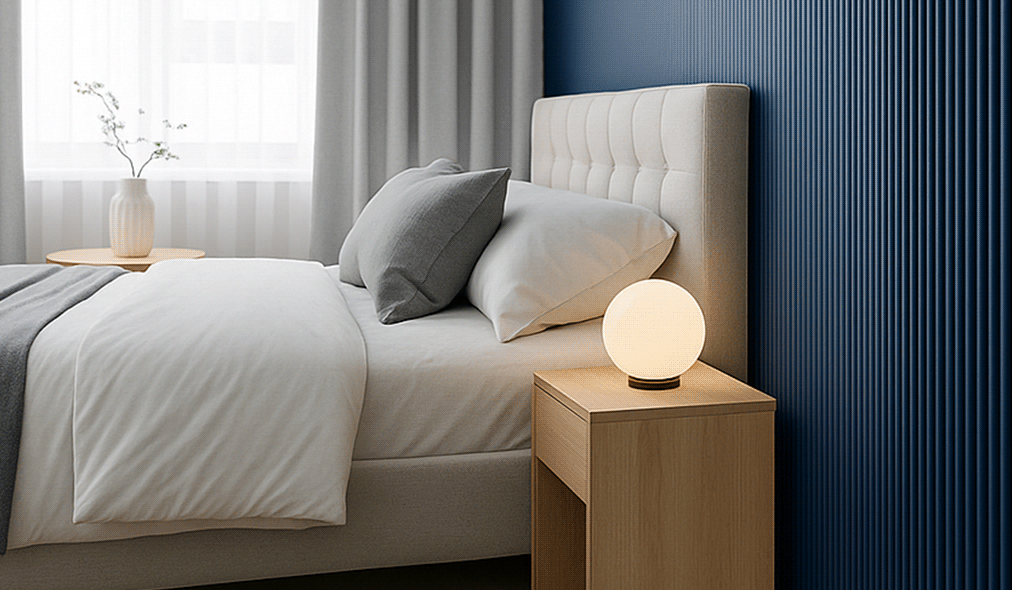 Ambiente com painel POP aplicado
