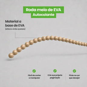 Rodameio Pérola em EVA Autocolante