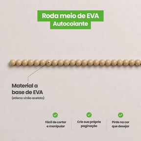 Rodameio Pérola em EVA Autocolante
