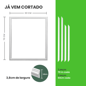 Boiserie de EVA Autocolante Cortado | RM61 - Meu Rodapé
