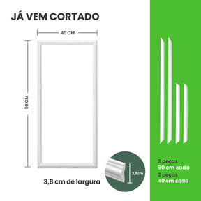 Boiserie de EVA Autocolante Cortado | RM61 - Meu Rodapé