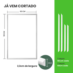Boiserie de EVA Autocolante Cortado | RM61 - Meu Rodapé