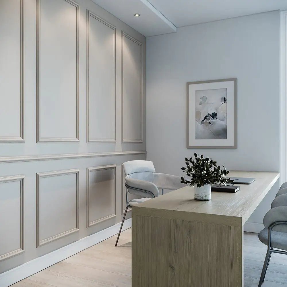 Boiserie Branco Rodameio Moldura de EVA Autocolante | RM61 Outlet-Meu-Rodape--