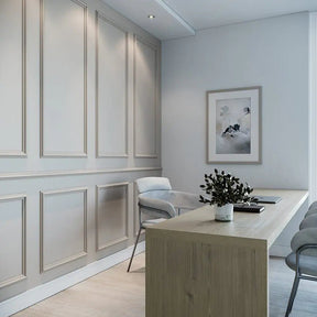 Boiserie Branco Rodameio Moldura de EVA Autocolante | RM61 Outlet-Meu-Rodape--