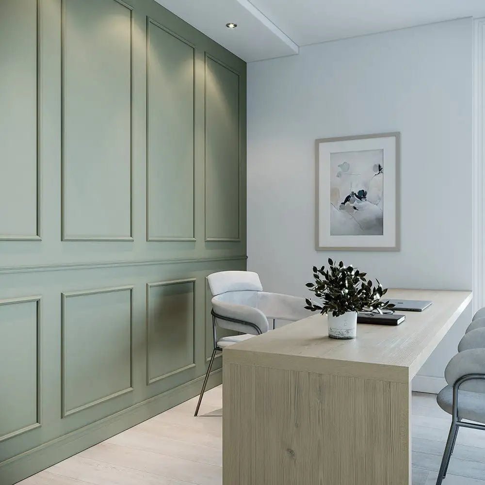 Boiserie Branco Rodameio Moldura de EVA Autocolante | RM61 Outlet-Meu-Rodape--