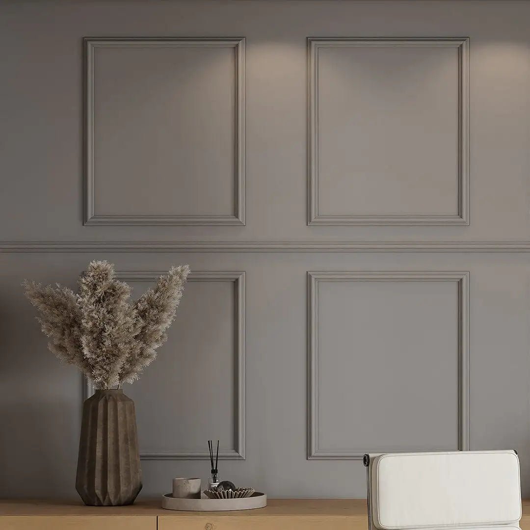 Boiserie Branco Rodameio Moldura de EVA Autocolante | RM61 Outlet-Meu-Rodape--