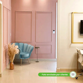 Boiserie Branco Rodameio Moldura de EVA Autocolante | RM61 Outlet-Meu-Rodape--
