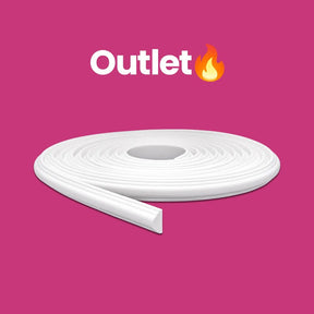 Boiserie Branco Rodameio Moldura de EVA Autocolante | RM16 | Outlet - Meu Rodapé