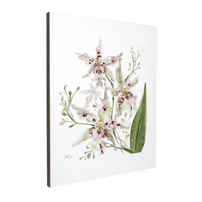 Quadro Decorativo Orquídea Pintada Branca | Thaís Mota